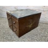 Bank of Four Drawers - 25cm W x 35cm D x 23cm H