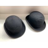 2x Bowler Hats - Size 6 3/4