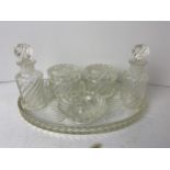 Glass Dressing Table Set