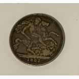 Victoria 1887 Crown