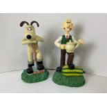 2x Wallace and Gromit Figures