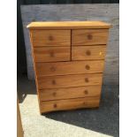 Four over Four Pine Chest of Drawers
