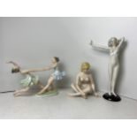 3x Wien Ceramic Figures