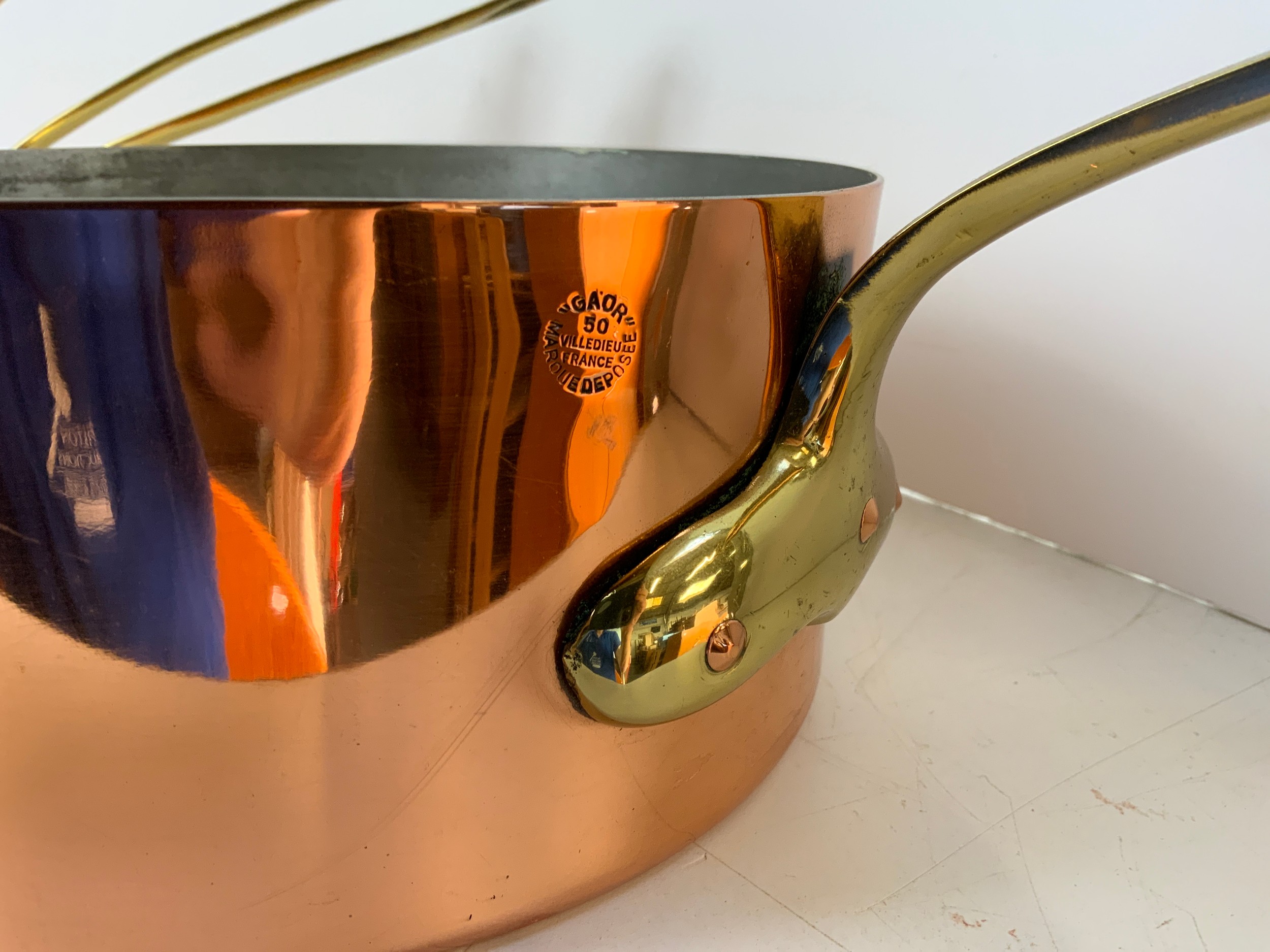 Modern Graduating Copper Pans - Image 2 of 2