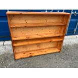 Pine Bookshelves - 139cm W x 117cm H