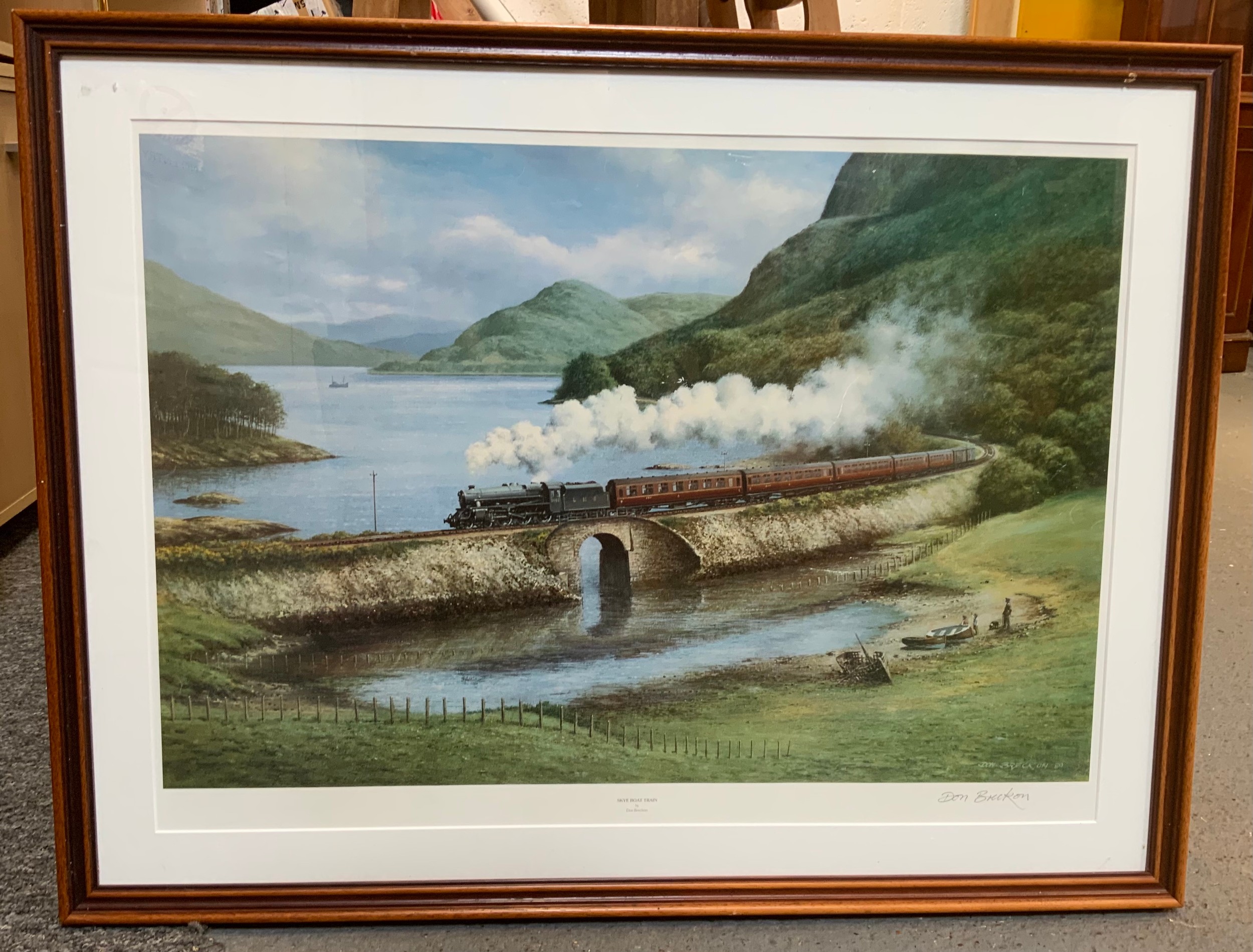 Framed Print Skye Boat Train