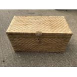 Rattan Ottoman with Handles