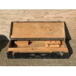 Wooden Tool Box with Saw