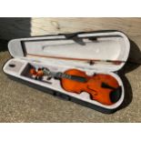 Cased Violin