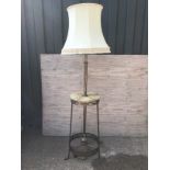 Onyx and Brass Standard Lamp