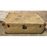 Vintage Leather and Wood Bound Trunk