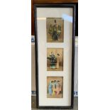 Framed Watercolour - Three Scenes from The Mikado