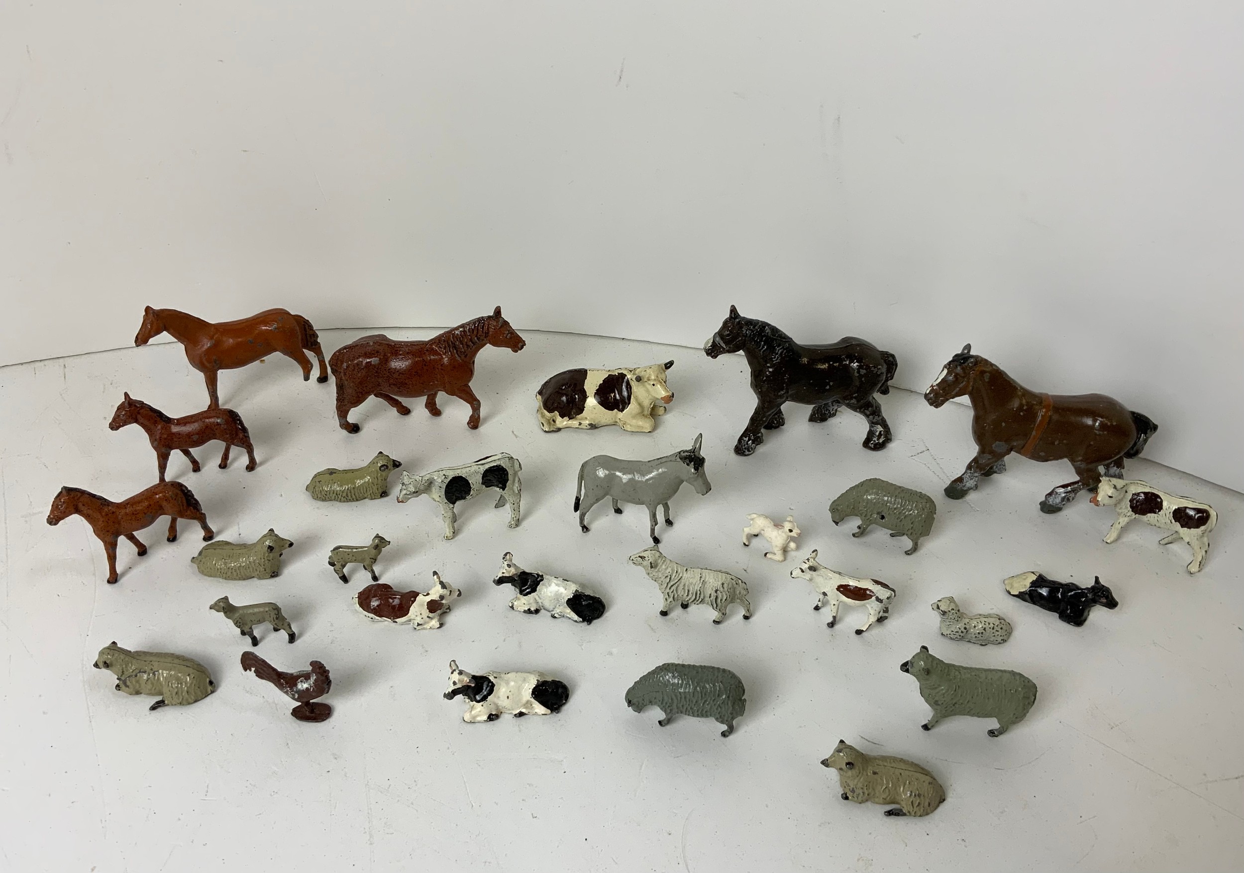 Collection of Metal Farm Animals