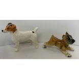 Beswick Jack Russell Terrier and West German Boxer