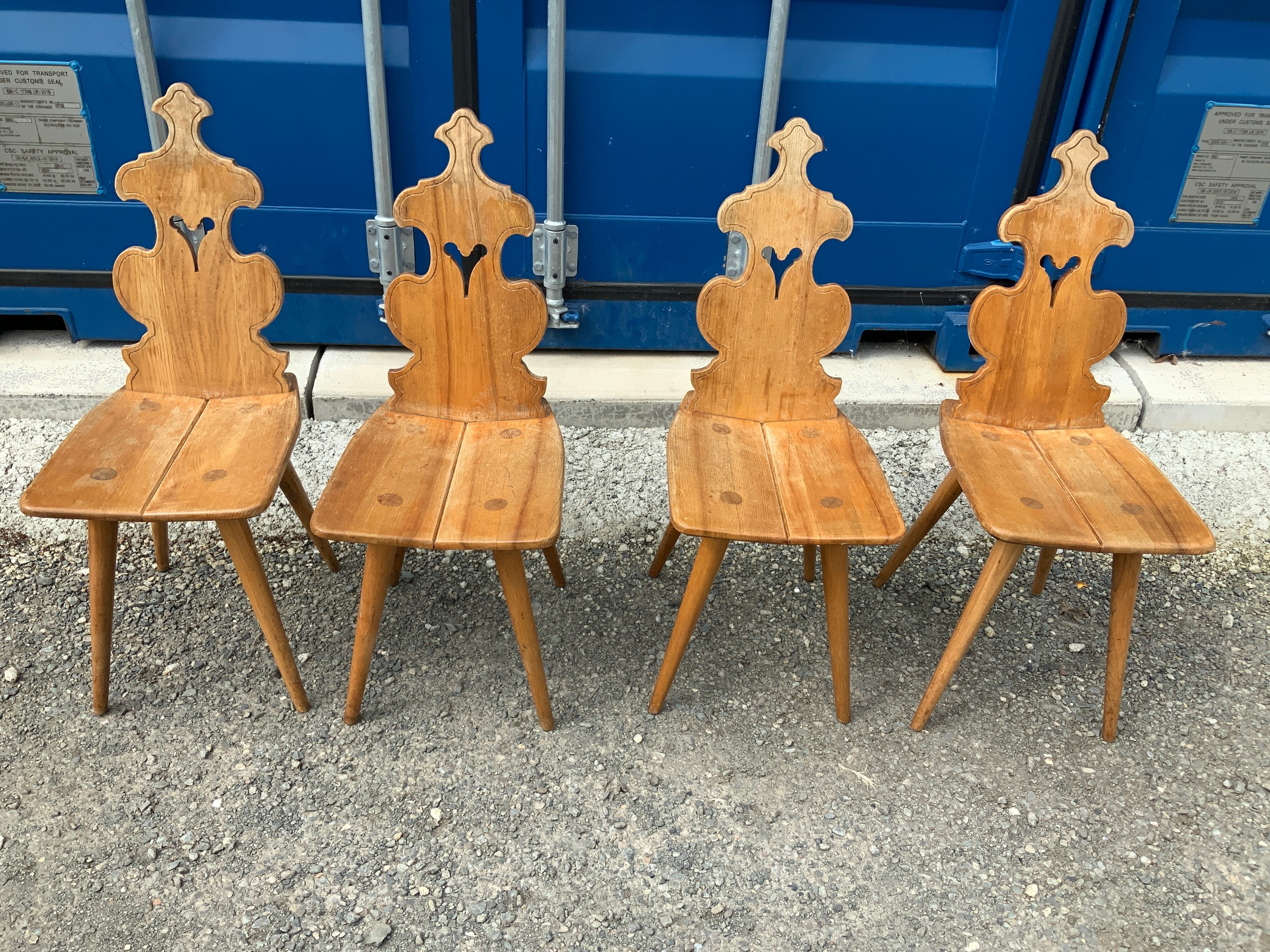 4x Pine Chairs