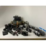 Collection of Cameras, Part Cameras and Lens, etc