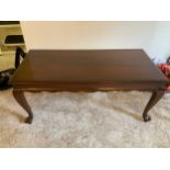 Mahogany Coffee Table - 106cm W x 52cm D x 45cm H