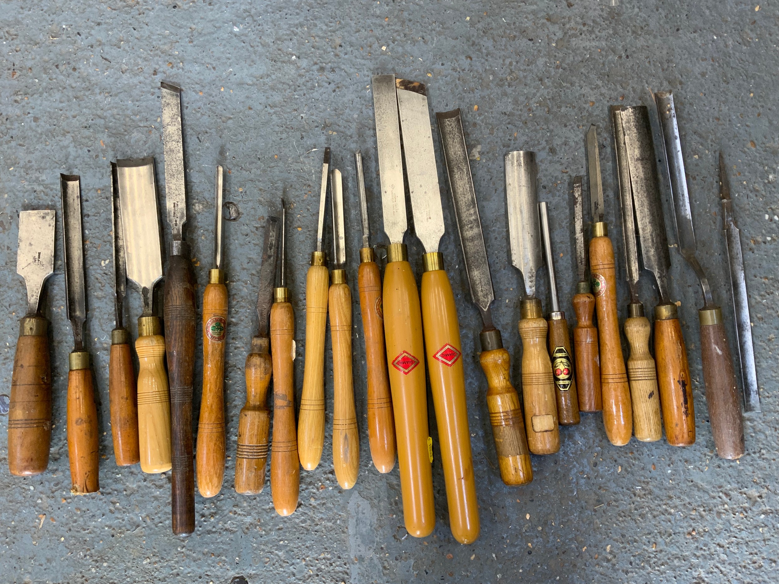 Collection of Wood Chisels