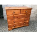 Two over Three Chest of Drawers - L80cm x W40cm x H70cm