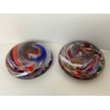 Pair of Large Murano Paperweights