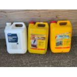 3x Tubs - Brick and Mortar Cleaner, Mix Plus and Liquid Waterproofer