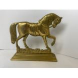 Brass Door Stop - 24cm High