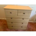 Chest of Two over Three Drawers - 83cm W x 45cm D x 94cm H