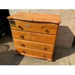 Pine Chest of Drawers - 80cm W x 44cm D x 80cm H