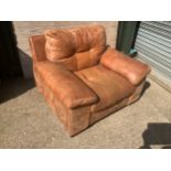 Brown Leather Armchair