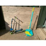 2x Scooters and Swing Ball