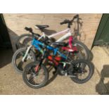 3x Child's Bikes