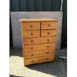 Four over Four Pine Chest of Drawers