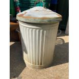 Galvanised Bin