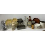 Vintage Cook Ware, Tala Sifter and Enamel Plates etc