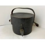 Leather Military Hat Box