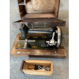 Gamages Sewing Machine in Case