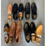 4x Pairs of Men's Shoes and Lasts - Size 8 1/2