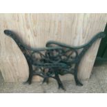 Pair of Metal Bench Ends