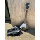Left Handed Teardrop Style Guitar with Bag