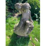 Good Quality Heavy Concrete Garden Statue - 95cm H