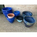 Quantity of Plastic Planters