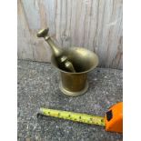 Brass Pestle and Mortar