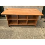 Pine Coffee Table with Storage - 119cm