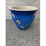 Blue Glazed Planter - 37cm H