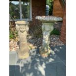 Pair of Concrete Garden Statues - Cherubs