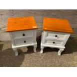 Pair of Small Bedsides