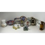 Quantity of China, Bowls, Jugs and Retro Condiment Set etc