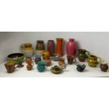 Studio Pottery Jugs, Vases - Baron, Lauder, Bideford etc
