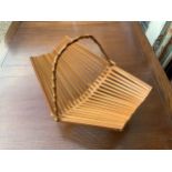 Vintage Bamboo Fruit Basket