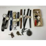 Basket of Watches and Tools etc